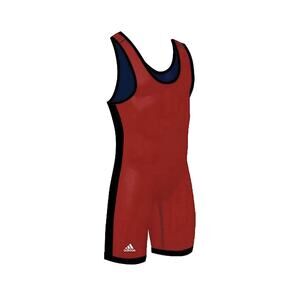 Adidas Wrestling Reversible Singlet Red Royal Blue Adult Size LARGE 155-185 lbs